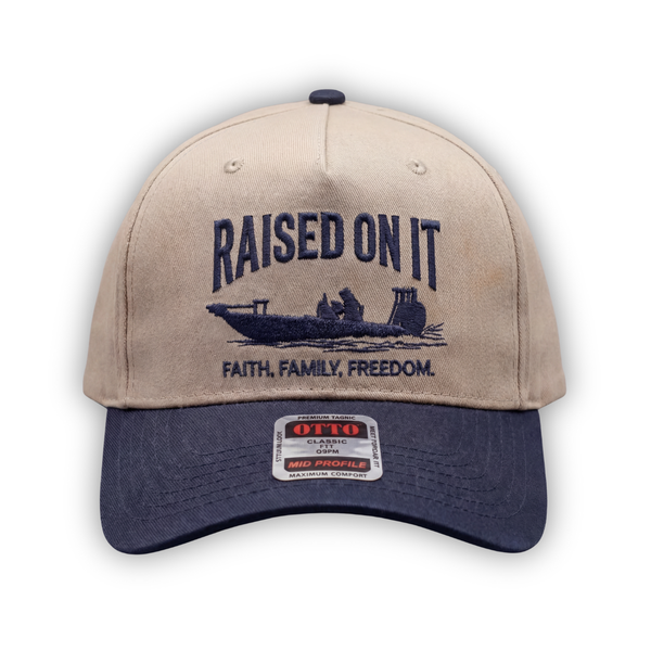 Outboard Legacy Hats | Faith. Family. Freedom. | Embroidered 5 Panel Hats — Skiff