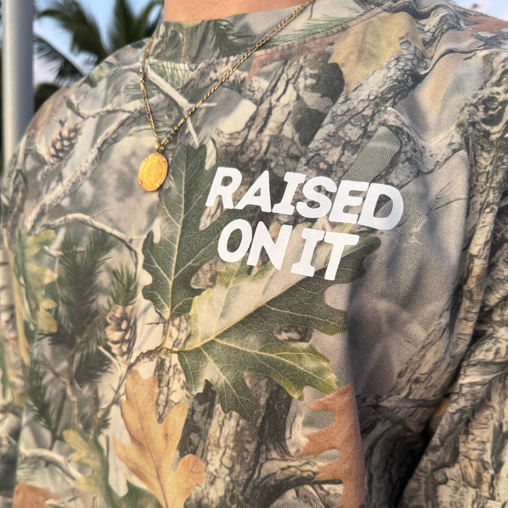 Old Dogs & Outboards | Long Sleeve Comfort Tee | Faded Camo