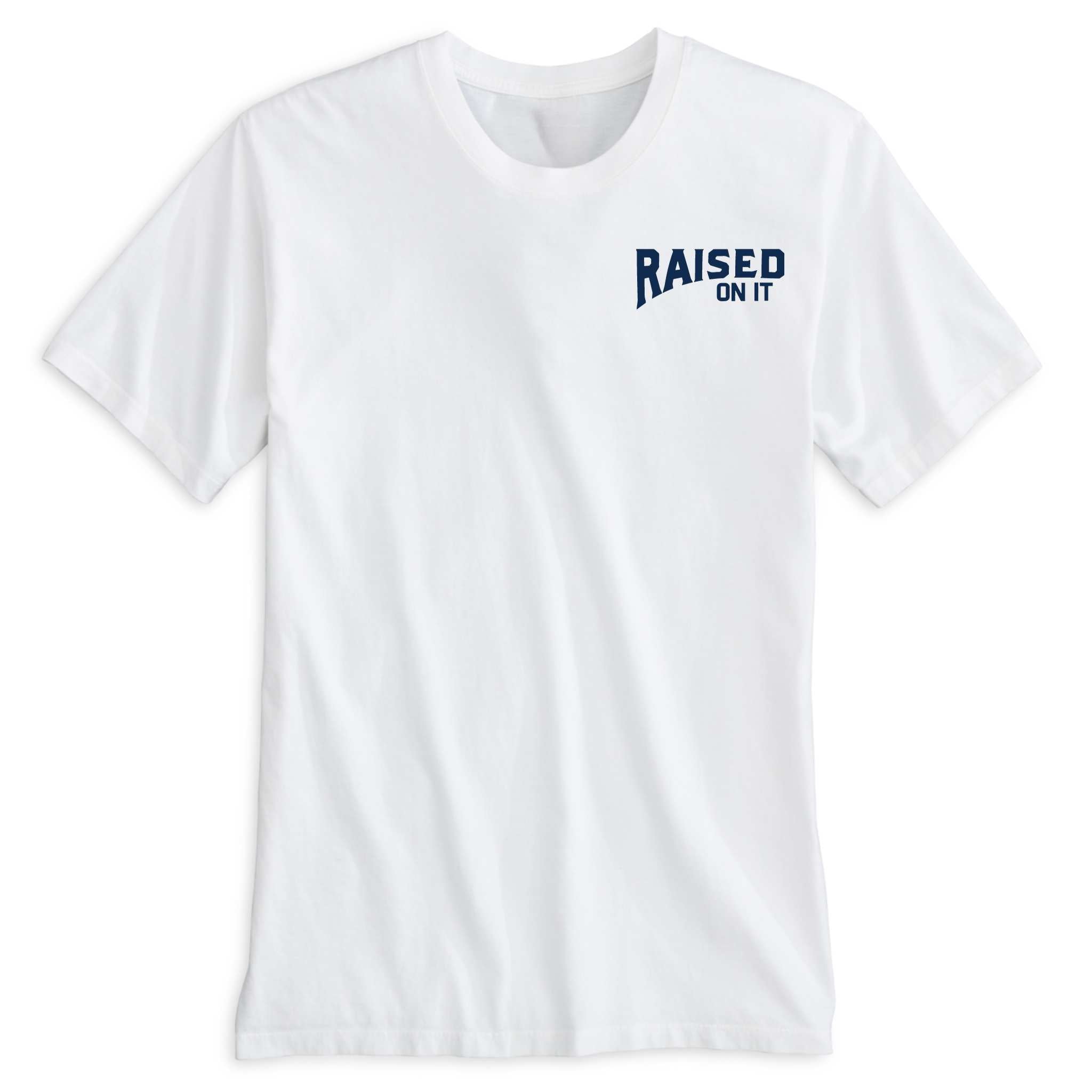 Florida Cowboy tee front — Raised On It chest logo on white
