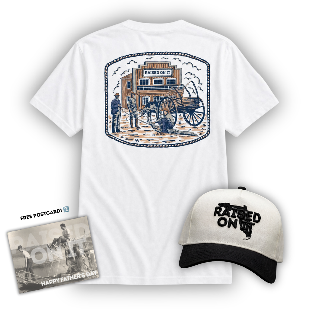 The Native Set — Father's Day gift bundle: Florida Cowboy tee + Florida Logo trucker hat with free postcard
