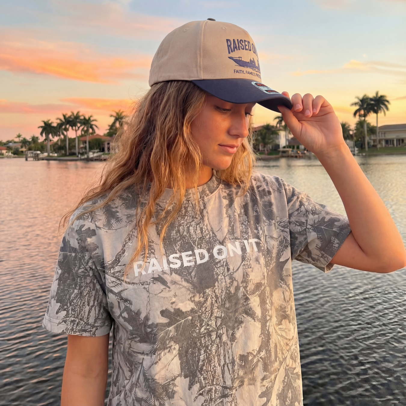 Winter Camo Logo Tee | Short Sleeve Heavy Weight Tee | Grey Wood Camo