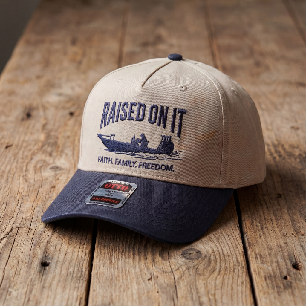 Outboard Legacy Hats | Faith. Family. Freedom. | Embroidered 5 Panel Hats