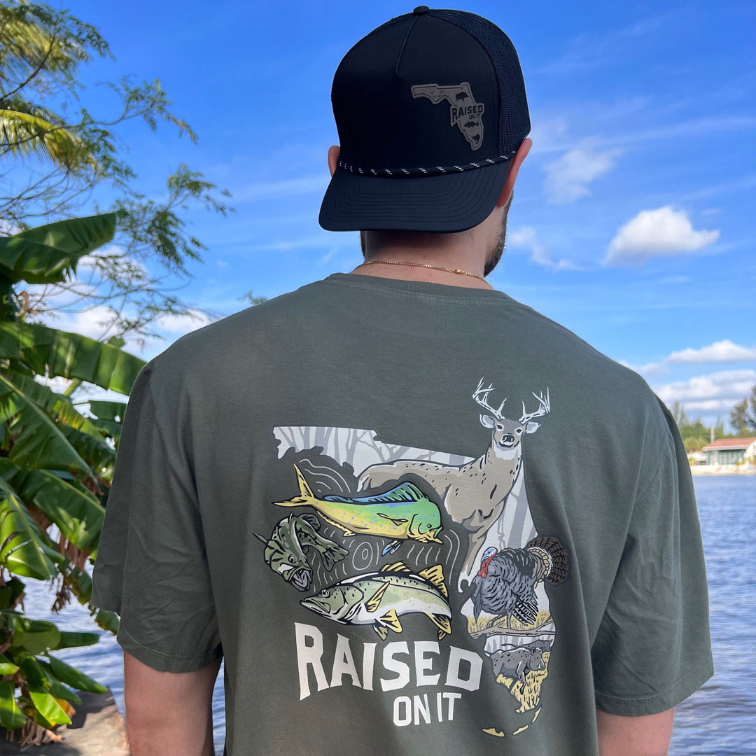 Florida Sportsman Tee | Olive + Black | Unisex Short-Sleeve Comfort Tee